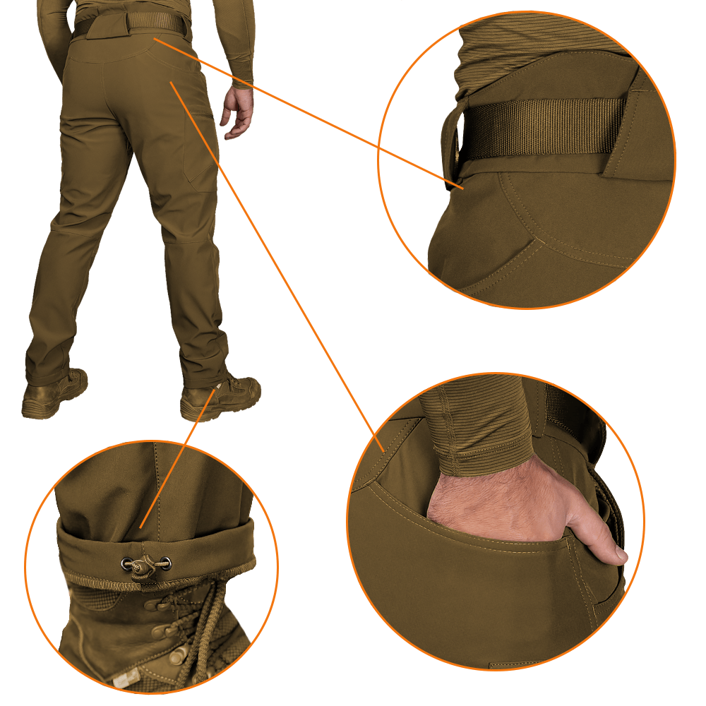 SoftShell Vent Mesh Pants Coyote