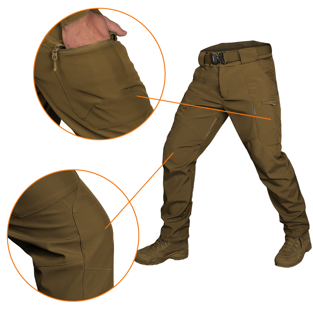 SoftShell Vent Mesh Pants Coyote