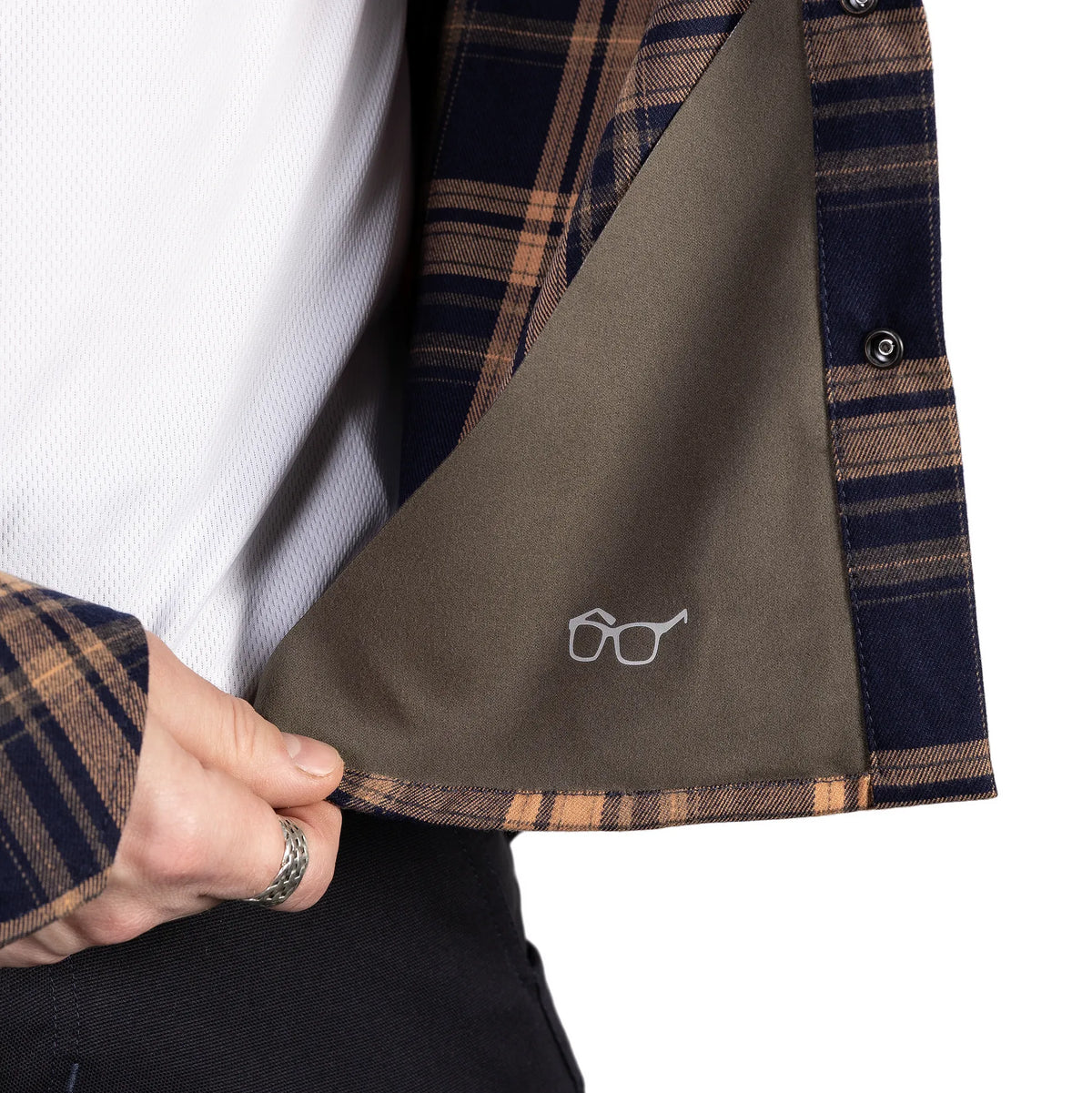 "Bureviy" Shirt Orange/Navy