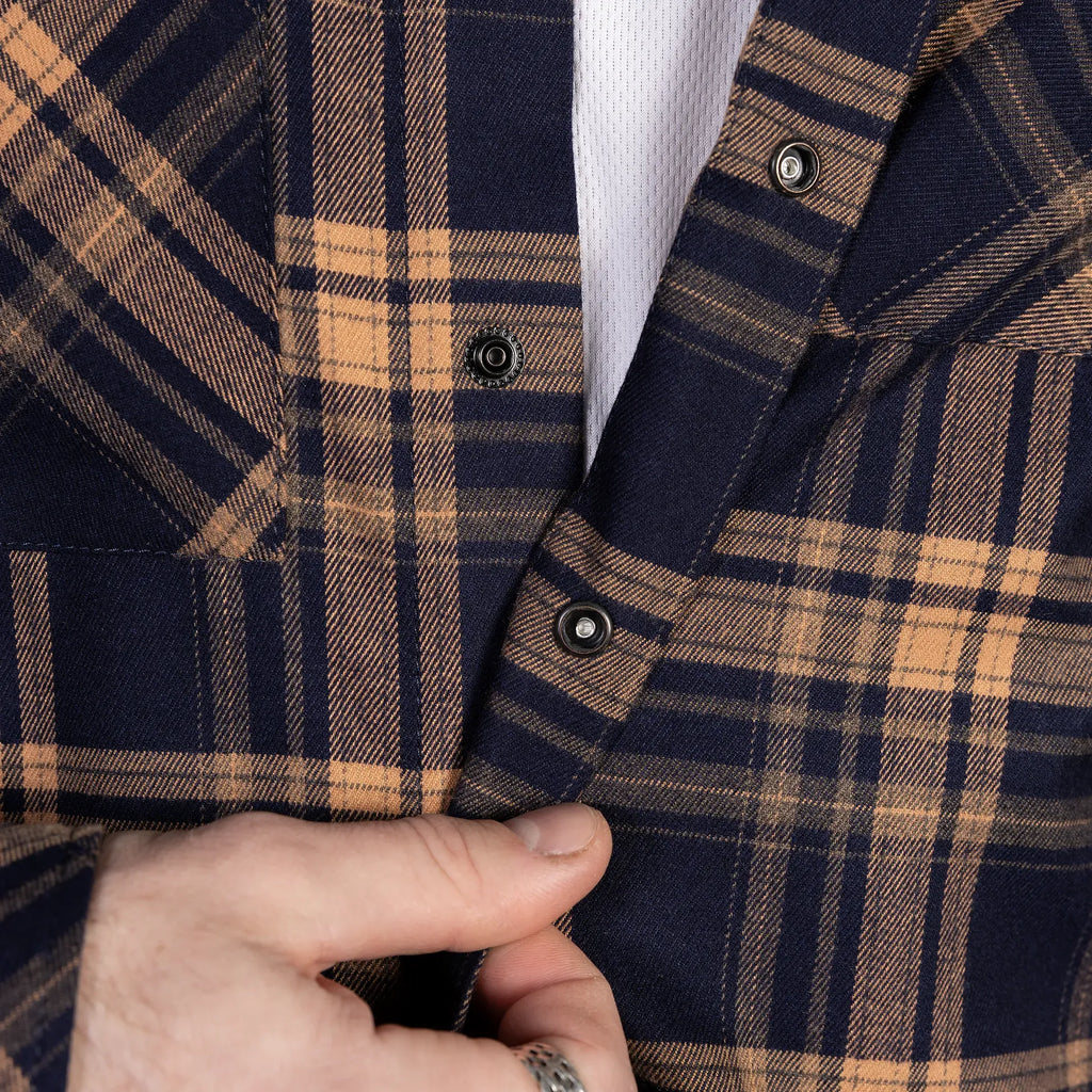 "Bureviy" Shirt Orange/Navy
