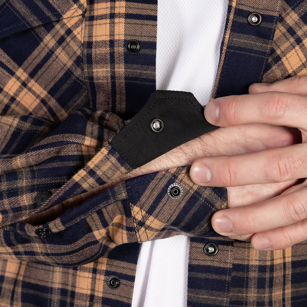 "Bureviy" Shirt Orange/Navy