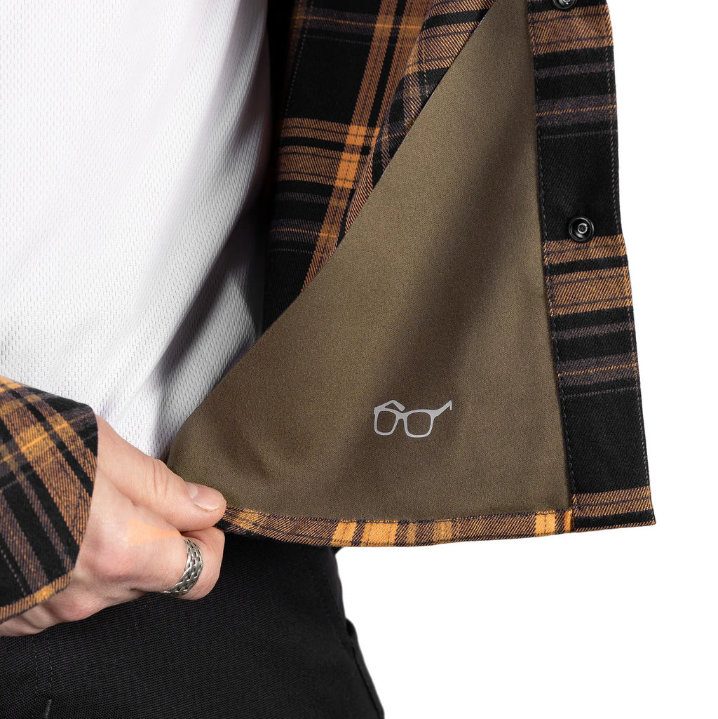 "Bureviy" Shirt Orange/Black