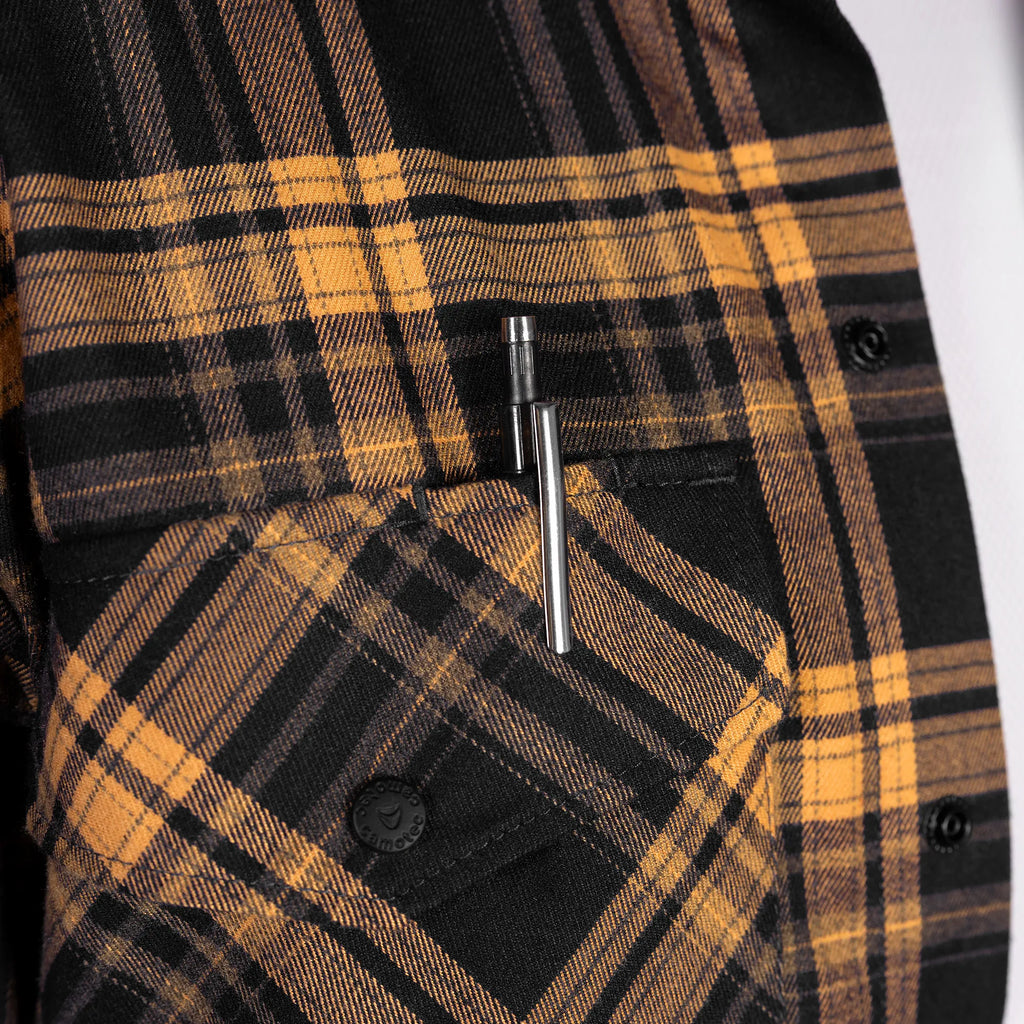 "Bureviy" Shirt Orange/Black