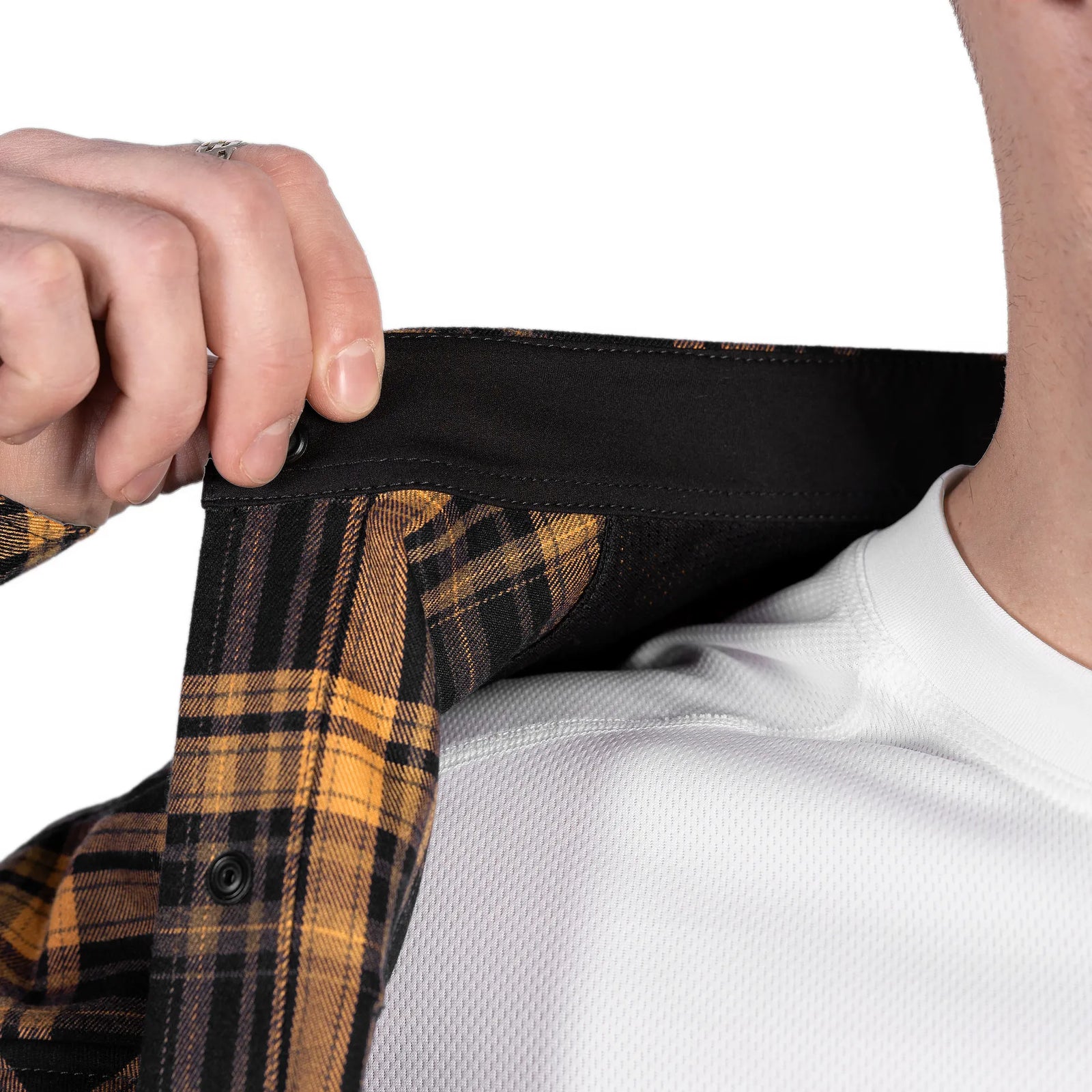 "Bureviy" Shirt Orange/Black