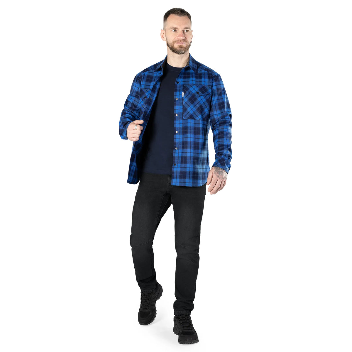 Shirt "Bureviy" Blue/Black
