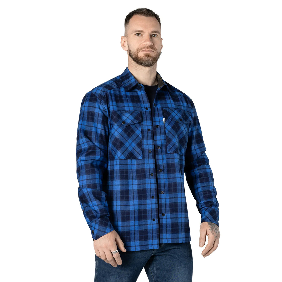 Shirt "Bureviy" Blue/Black