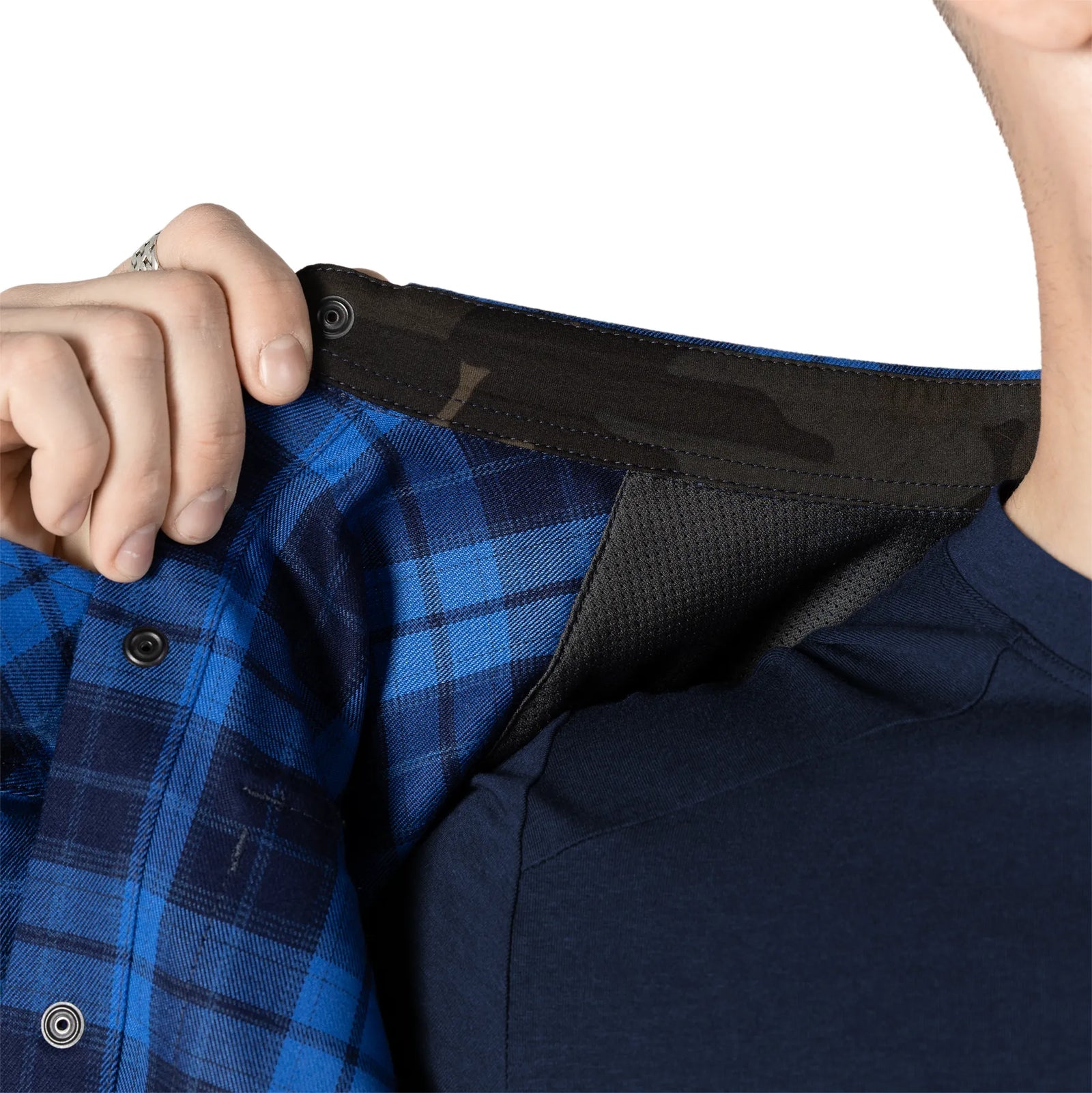 Shirt "Bureviy" Blue/Black