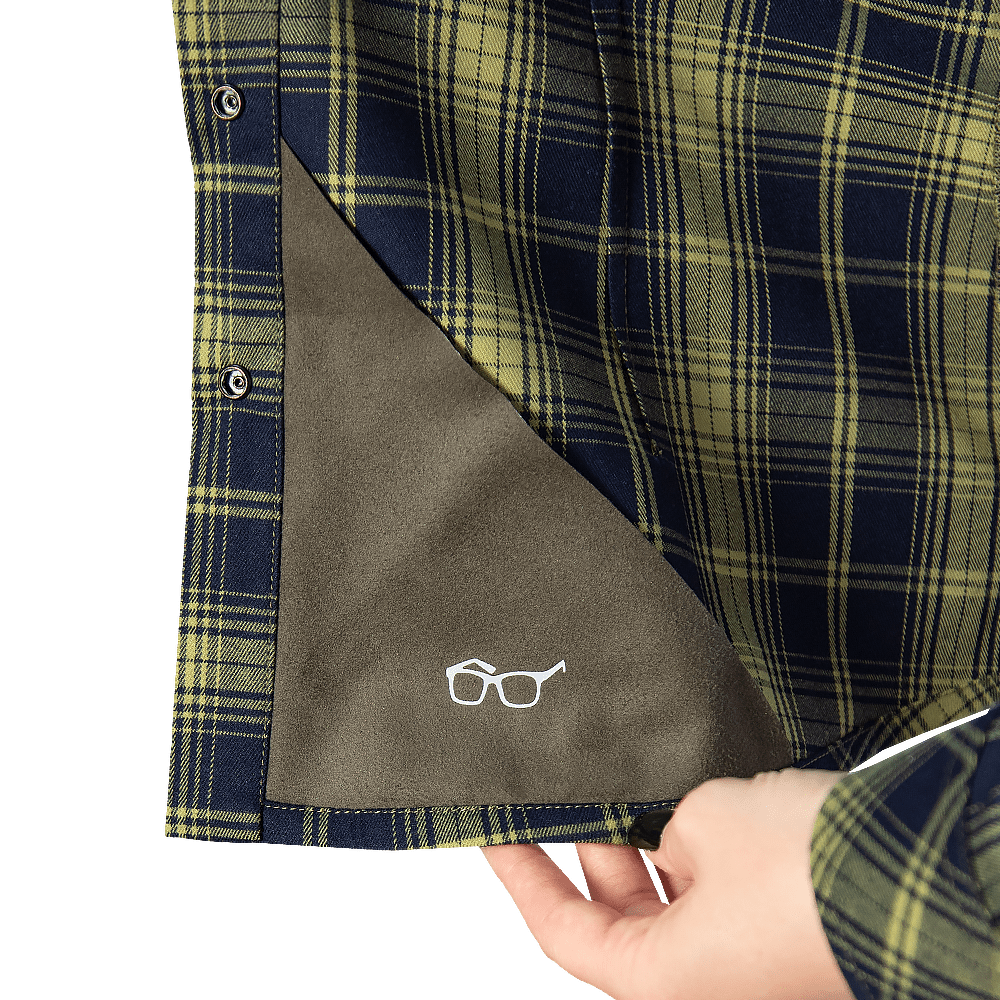 Pani Shirt "Bureviy" (Logo Tan) Lime Green/Navy