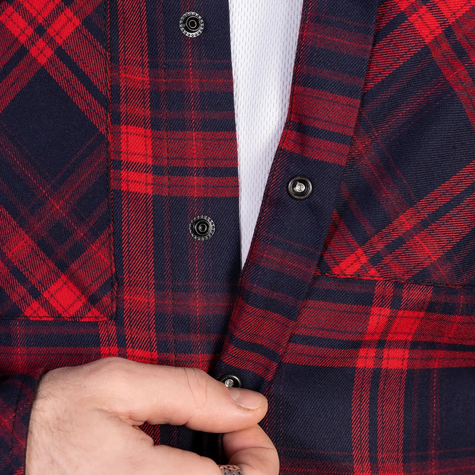 "Bureviy" Shirt Red/Navy