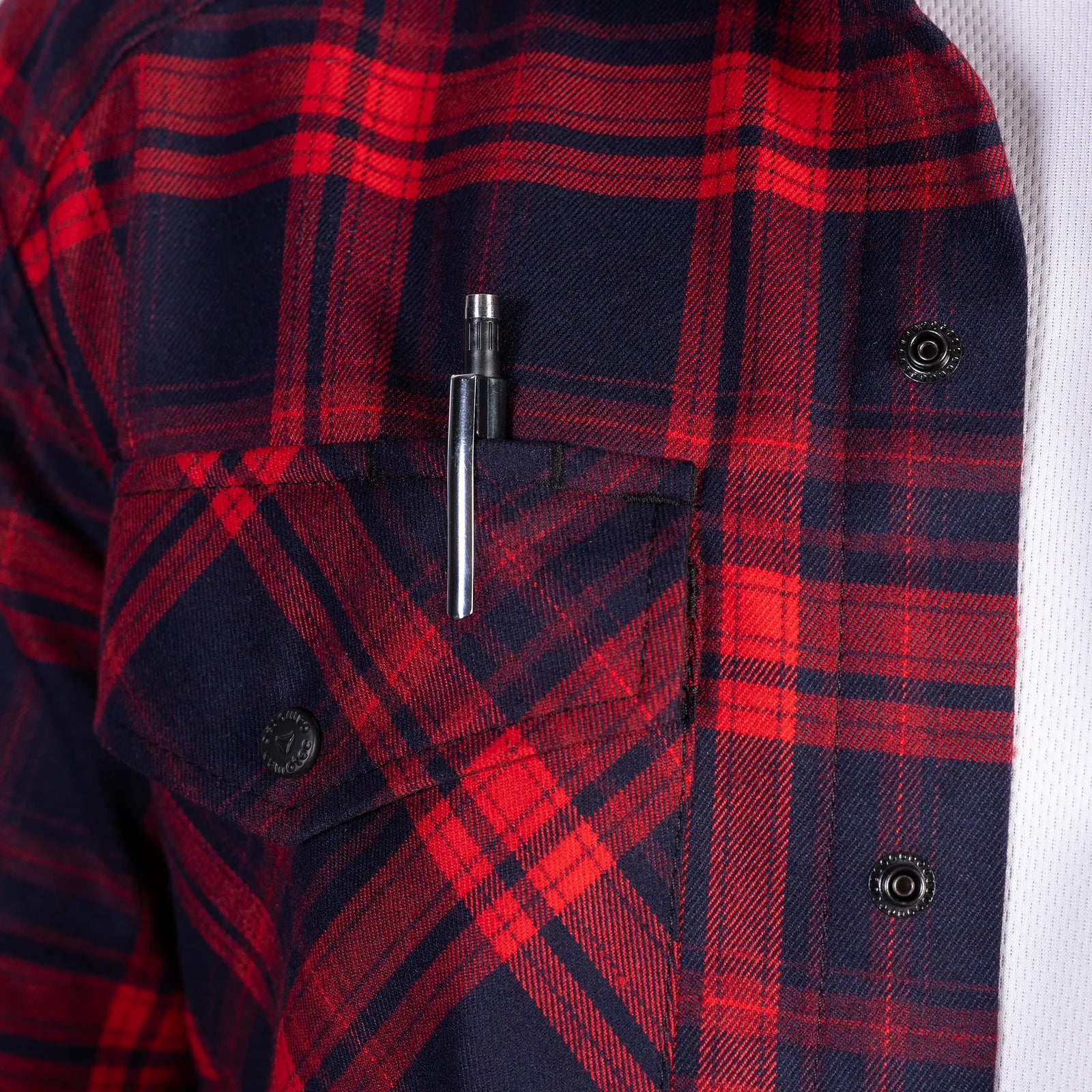 "Bureviy" Shirt Red/Navy