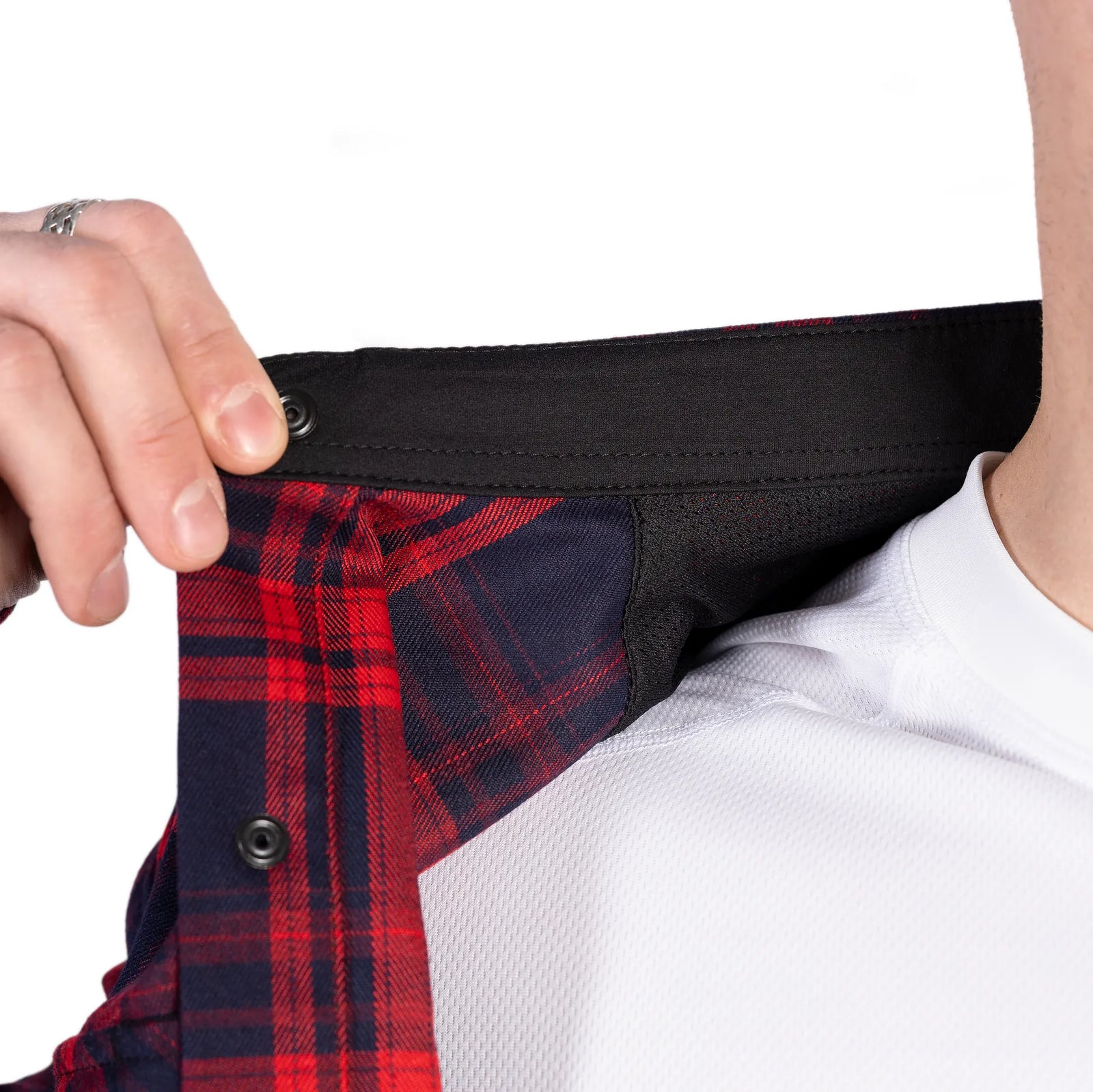 "Bureviy" Shirt Red/Navy