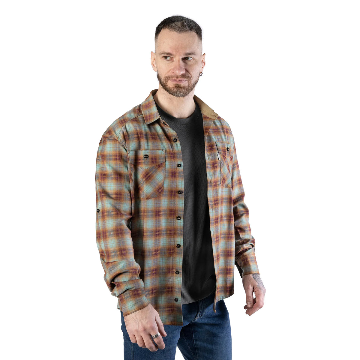 "Legit" Shirt Blue/Brown