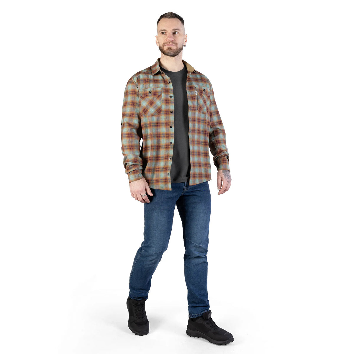 "Legit" Shirt Blue/Brown