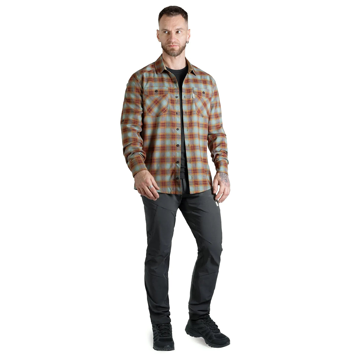"Legit" Shirt Blue/Brown
