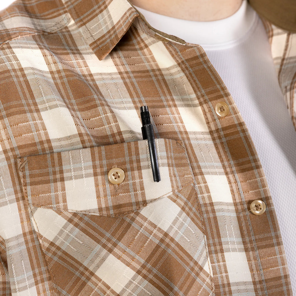 "Legit" Shirt Sand/White