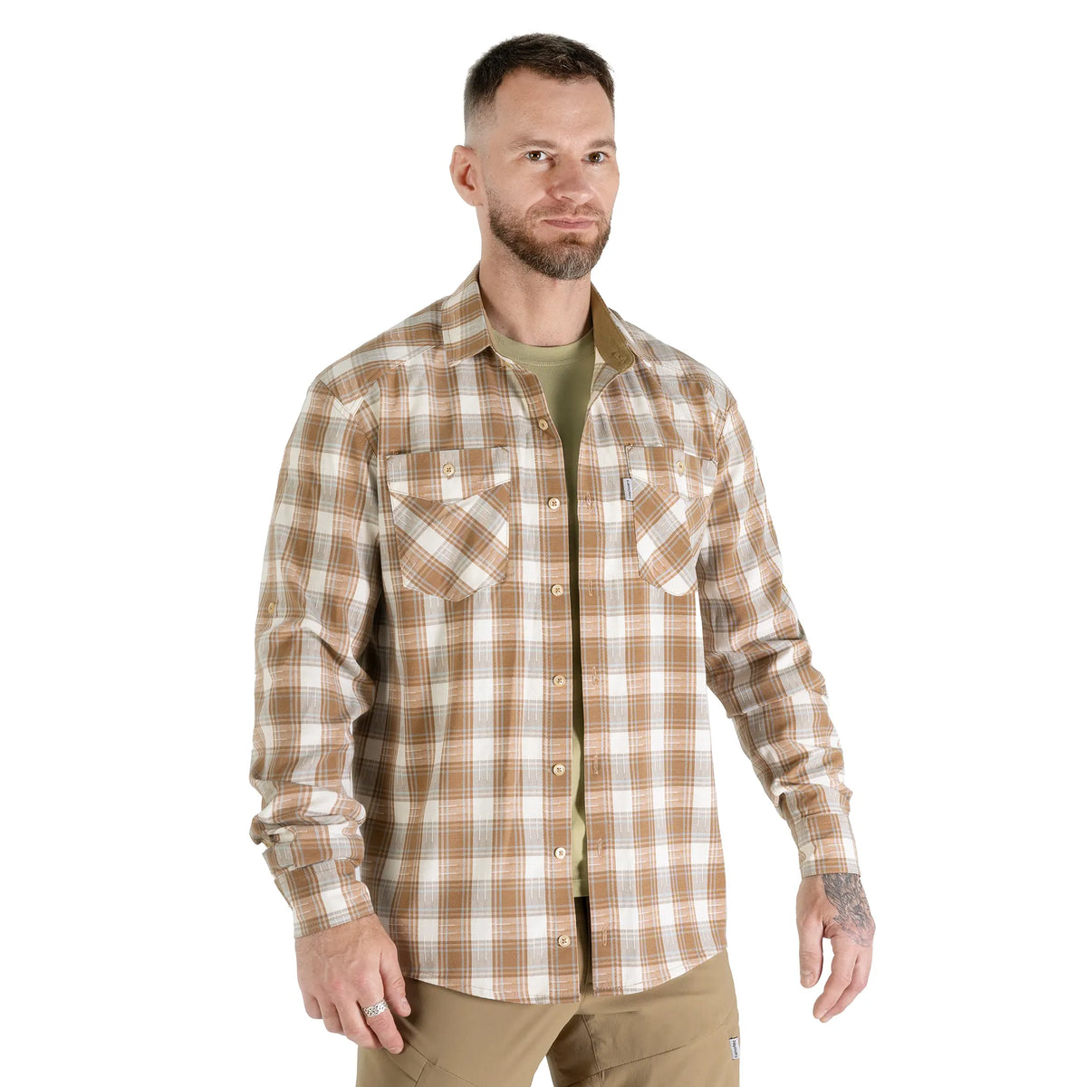 "Legit" Shirt Sand/White