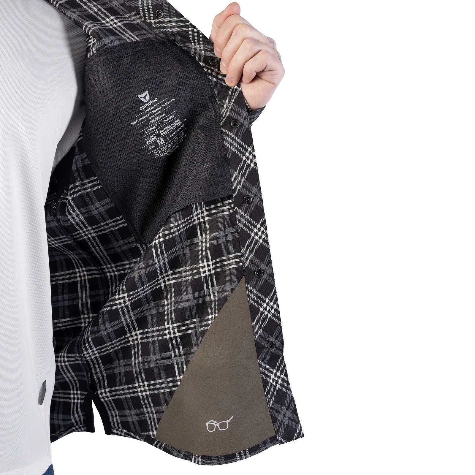 Tactical "Typhoon" Shirt Black/White
