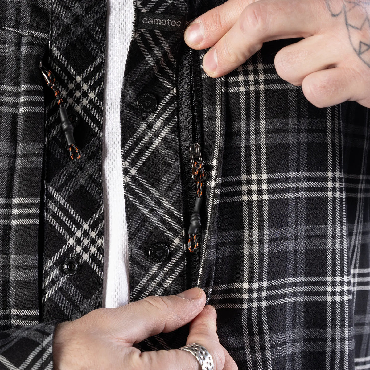 Tactical "Typhoon" Shirt Black/White