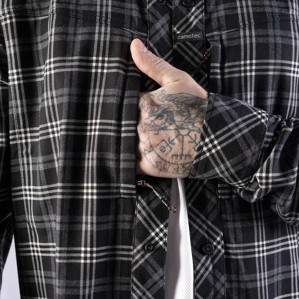Tactical "Typhoon" Shirt Black/White