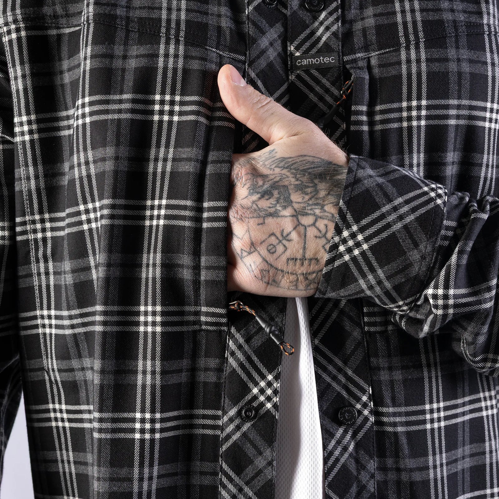 Tactical "Typhoon" Shirt Black/White