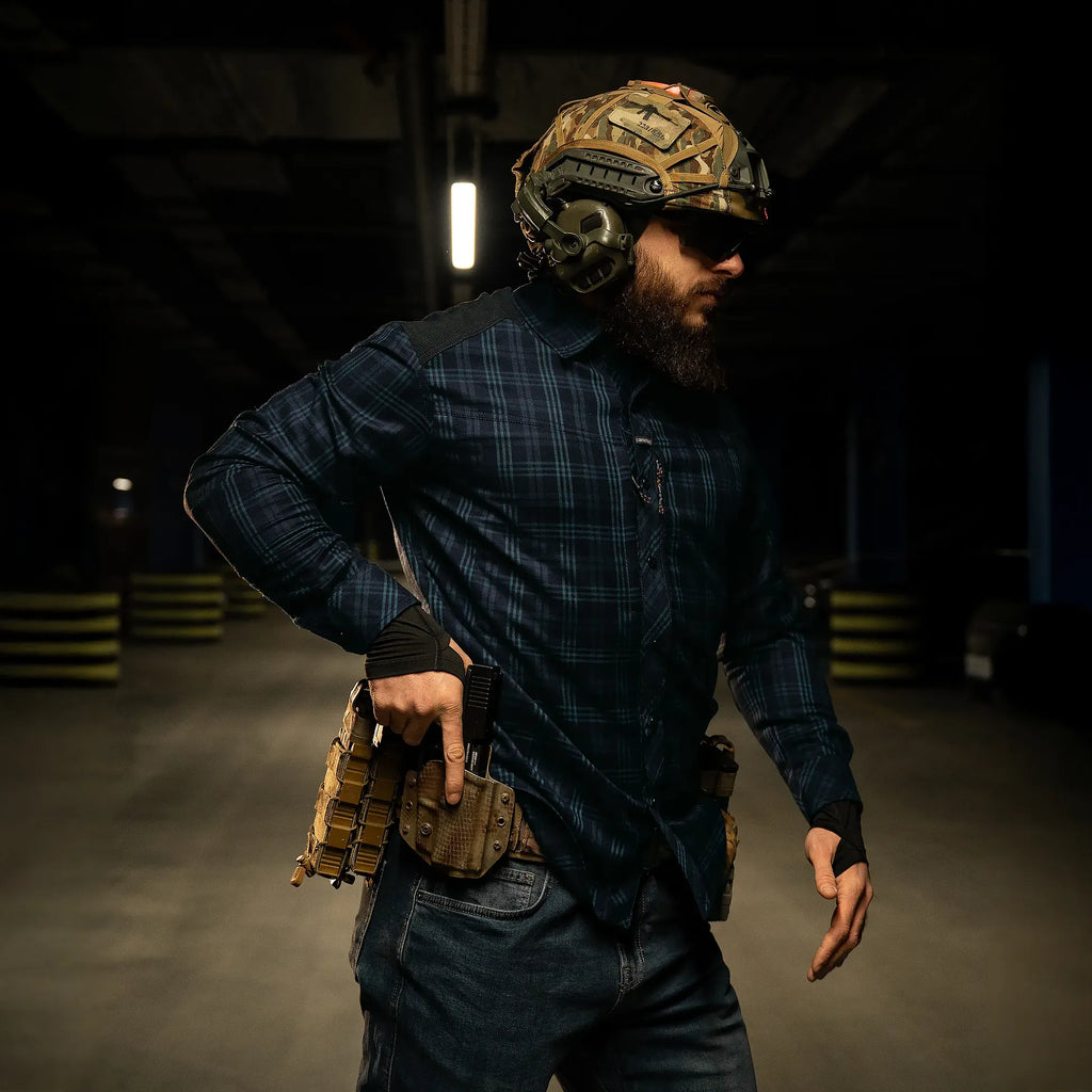 Tactical Shirt "Typhoon" Teal/Navy