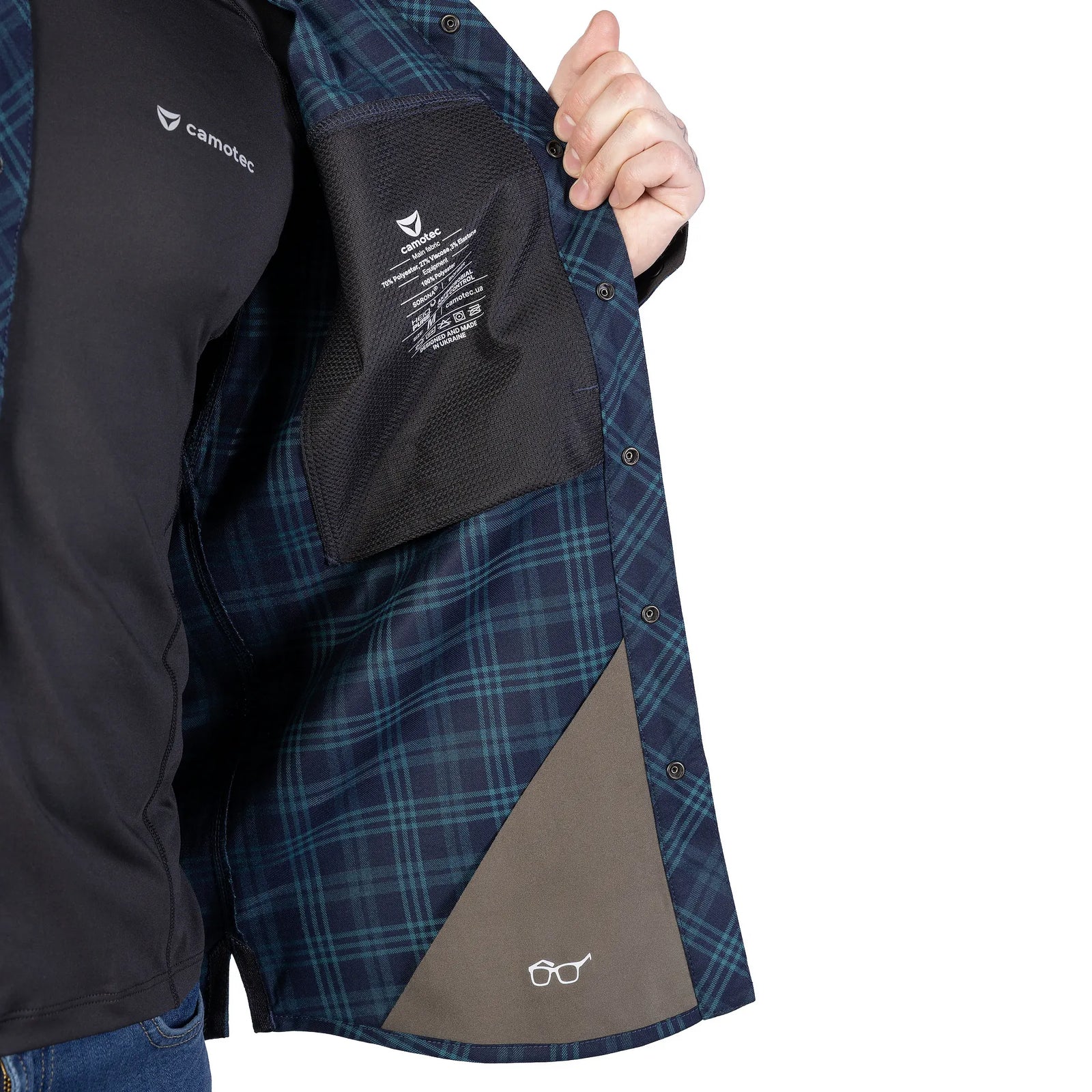 Tactical Shirt "Typhoon" Teal/Navy