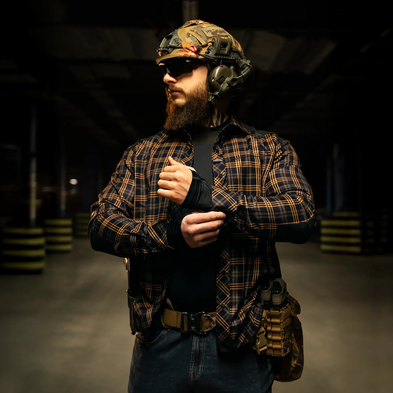 Tactical "Typhoon" Shirt Orange/Navy