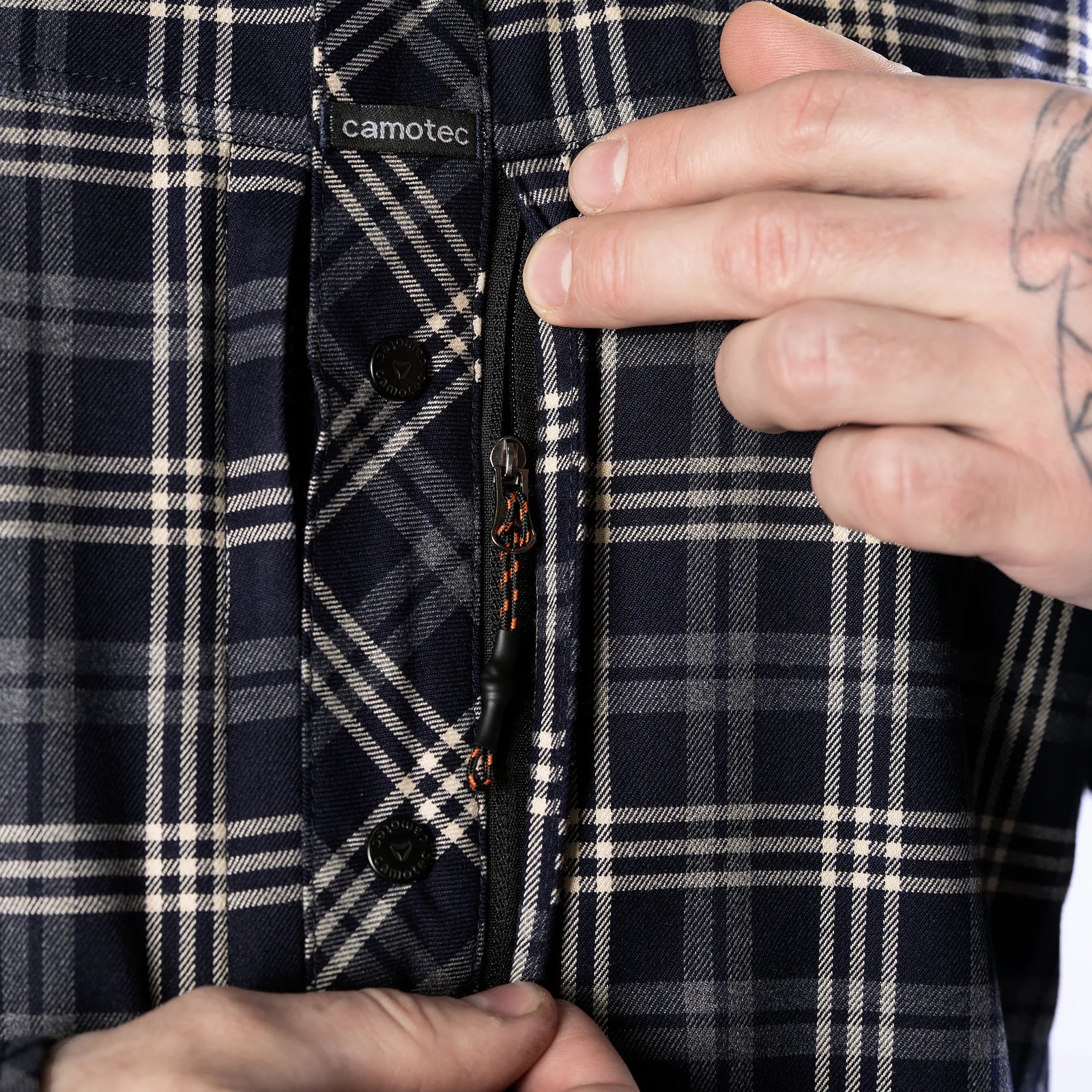 Tactical "Typhoon" Shirt Navy/White