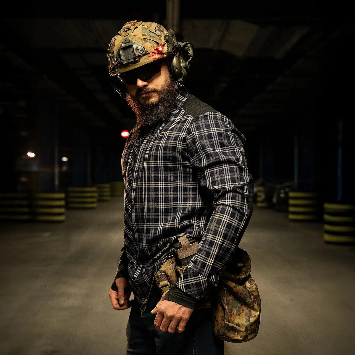 Tactical "Typhoon" Shirt Navy/White