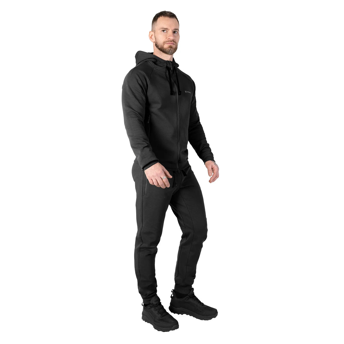 Sports Hoodie FitPro Zip ShapeKnit Black