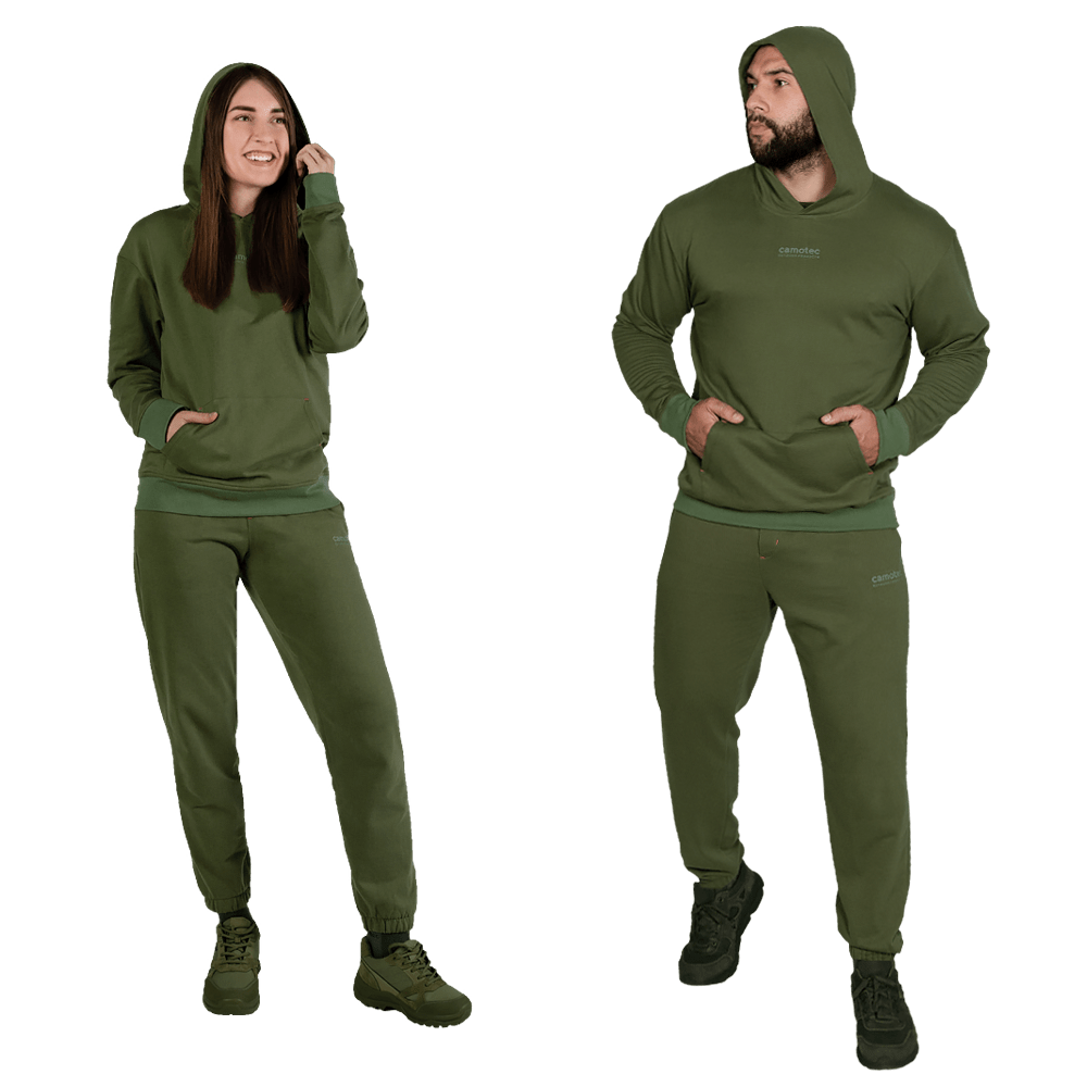 Basic Hood Tracksuit Olive