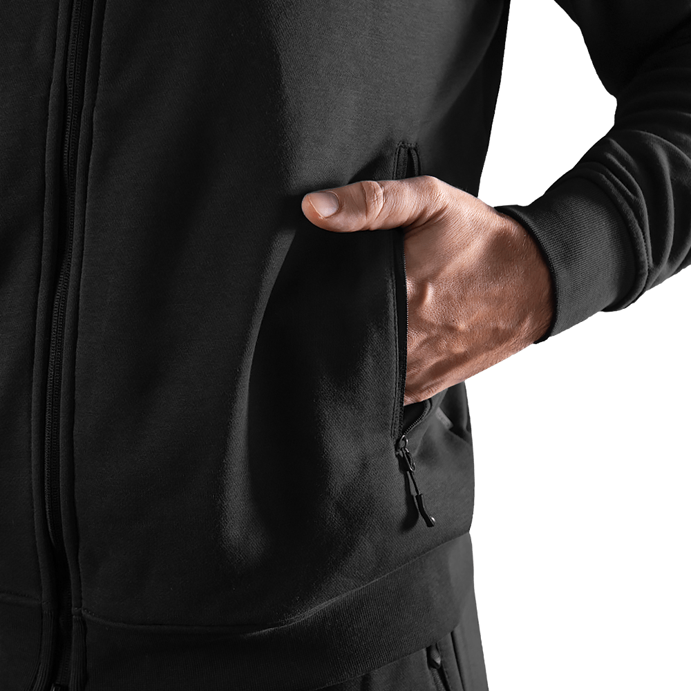 Tracksuit FitPro Zip Black