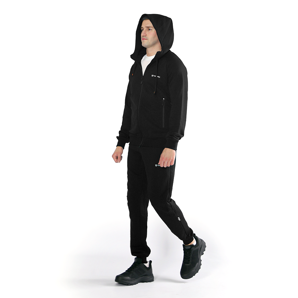 Tracksuit FitPro Zip Black