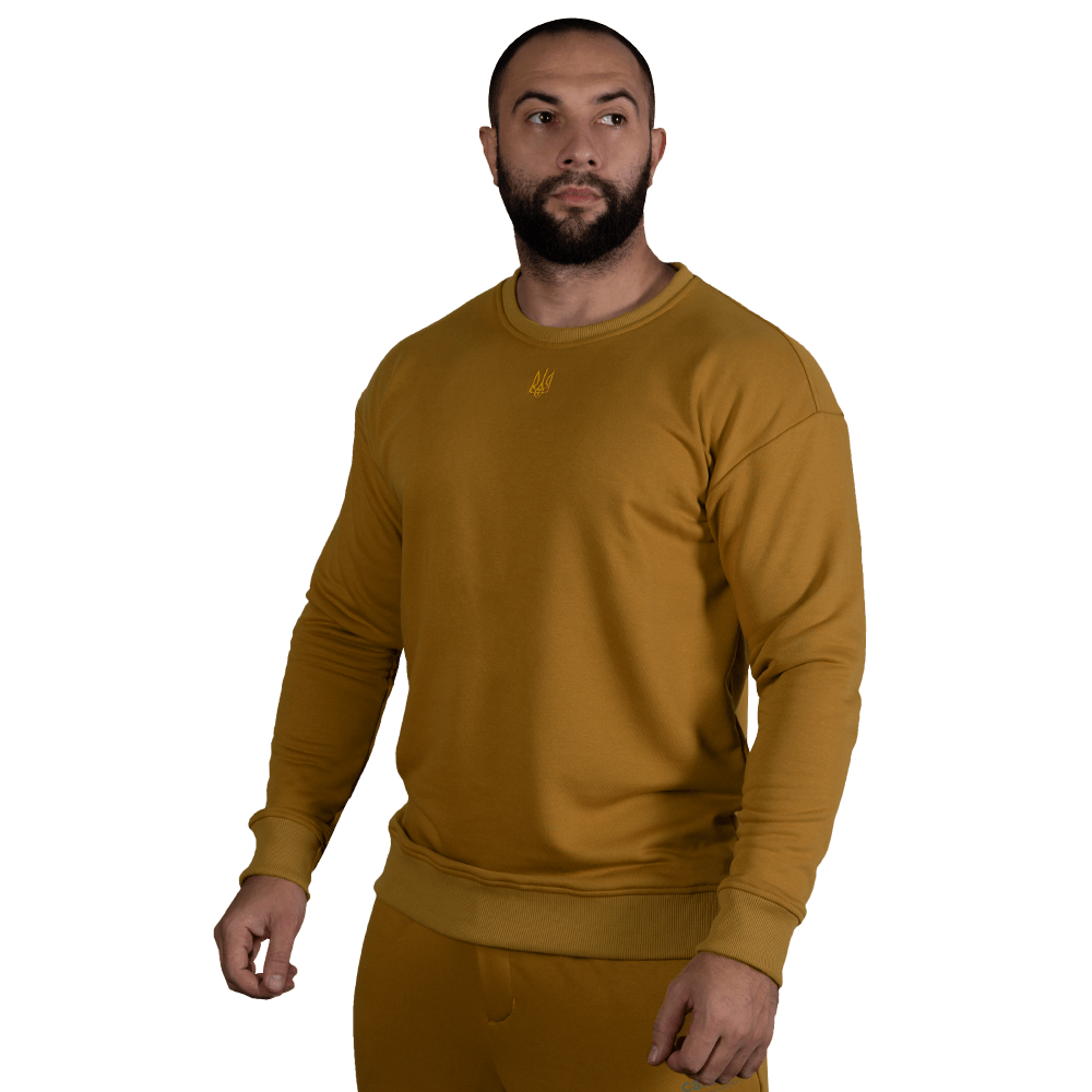 Basic 2.0 Sweatshirt Coyote (golden trident)