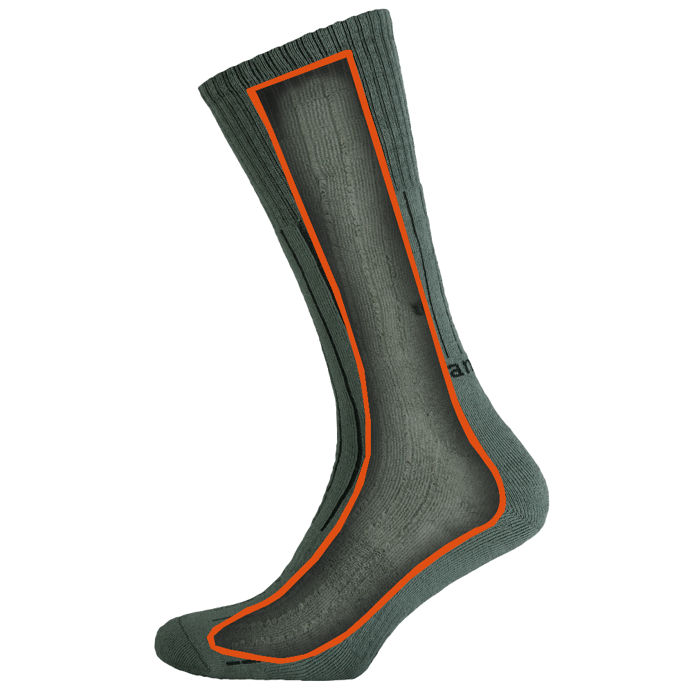 LongFull Pro Khaki Socks